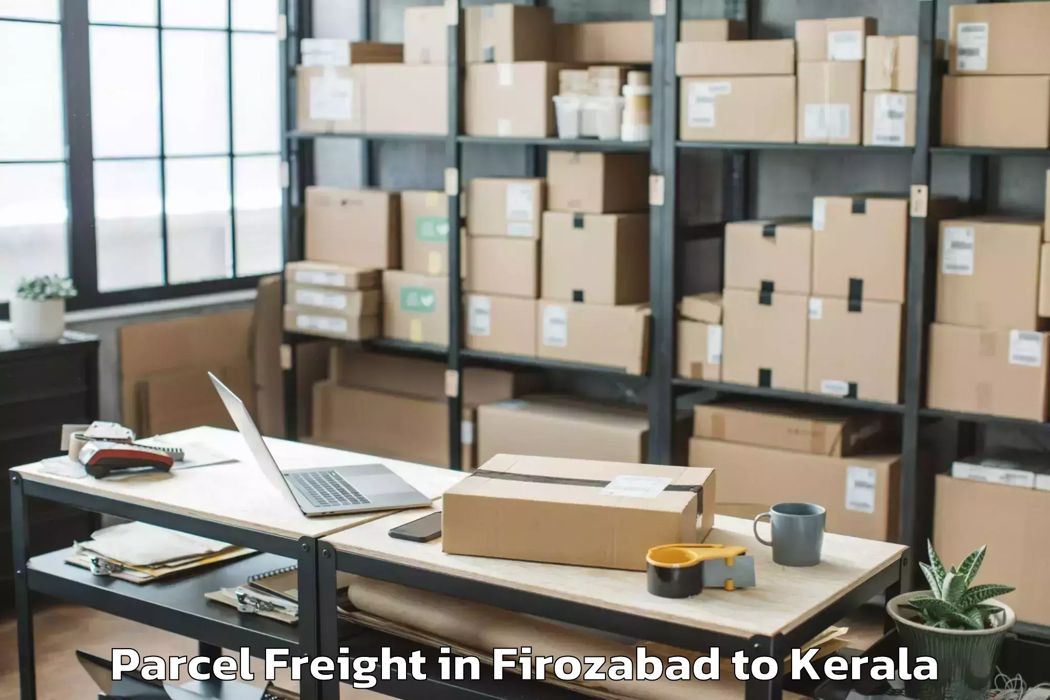 Top Firozabad to Kanjiramattom Parcel Freight Available